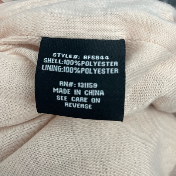 Blush Fuzzy Long Sleeve Coat size M - Picture 8 of 9